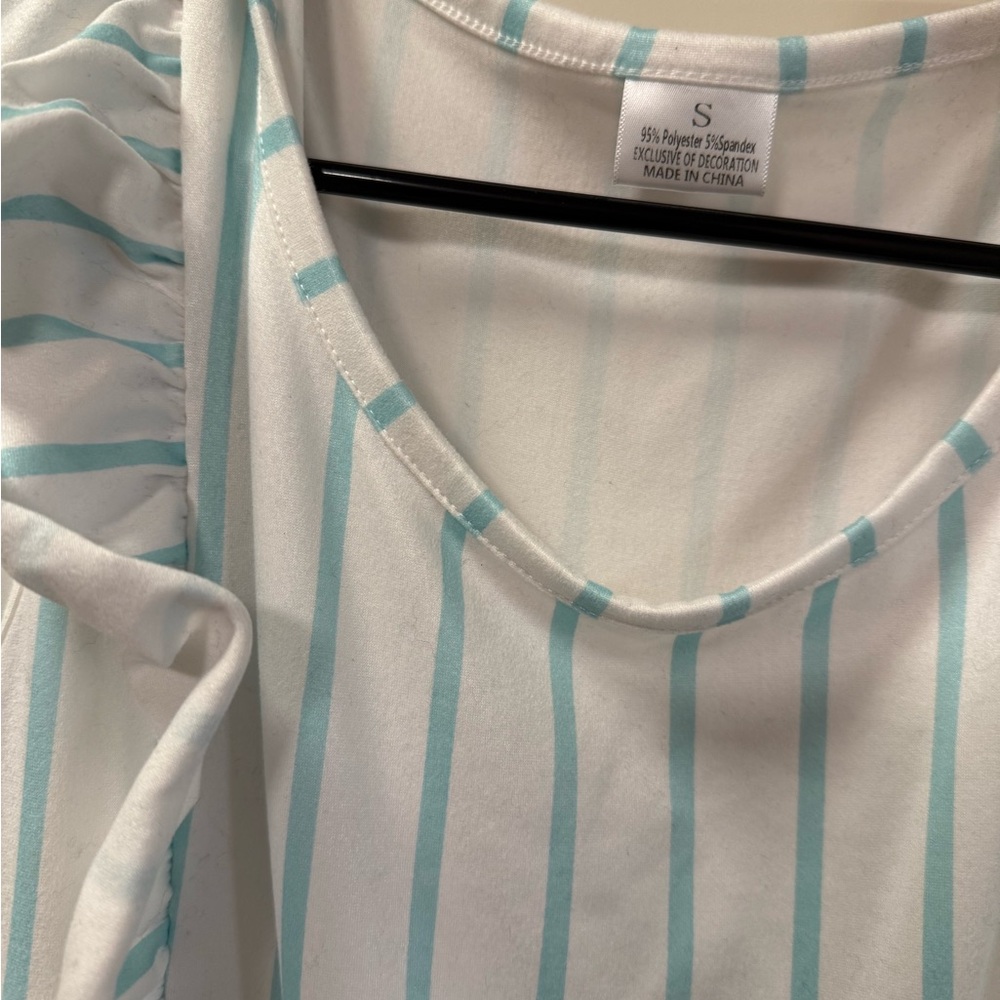 Matching Striped Ruffle Dresses - Picture 3 of 4